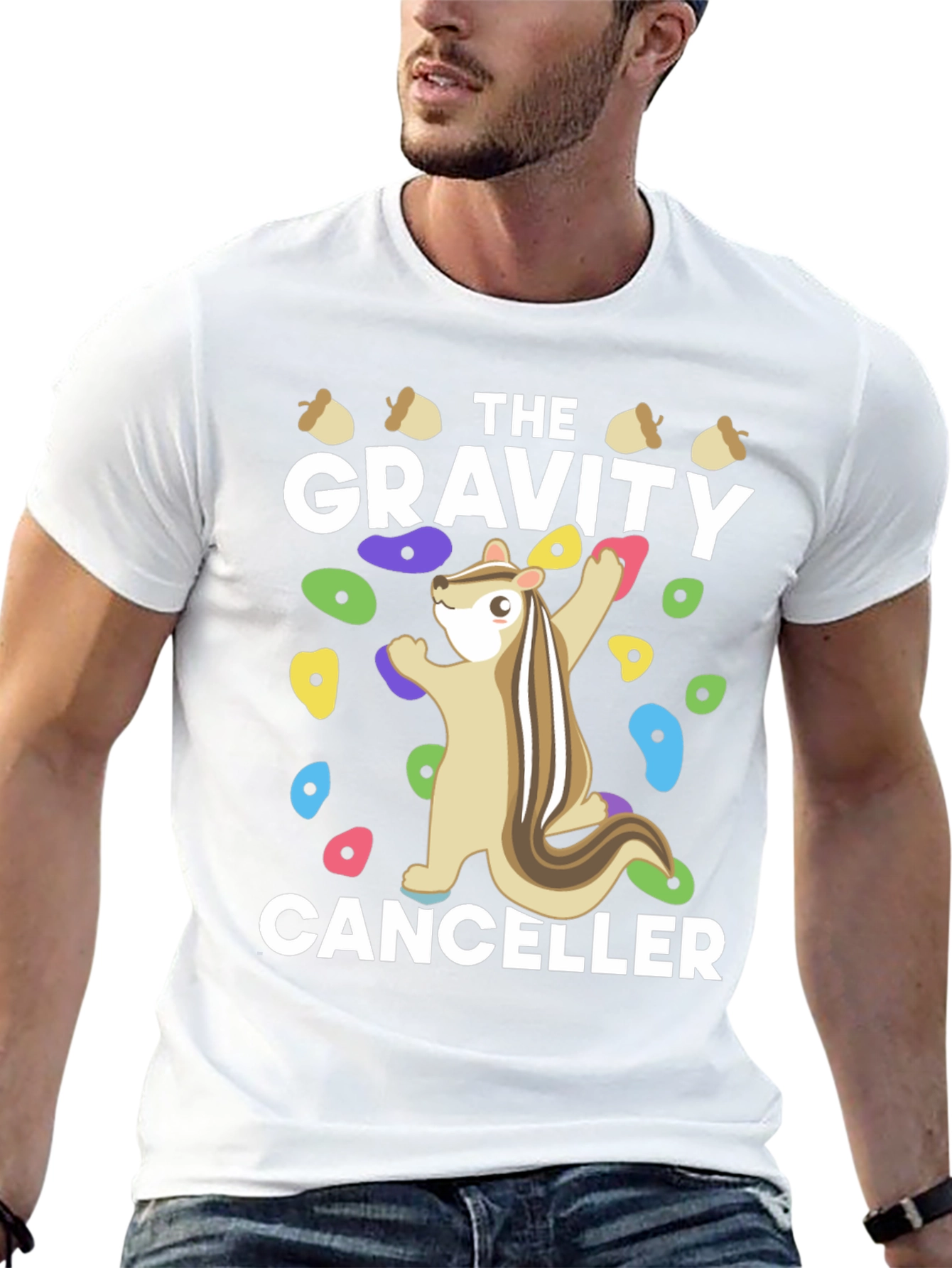 Gravity Canceller Climbing Squirrel Graphic Tee