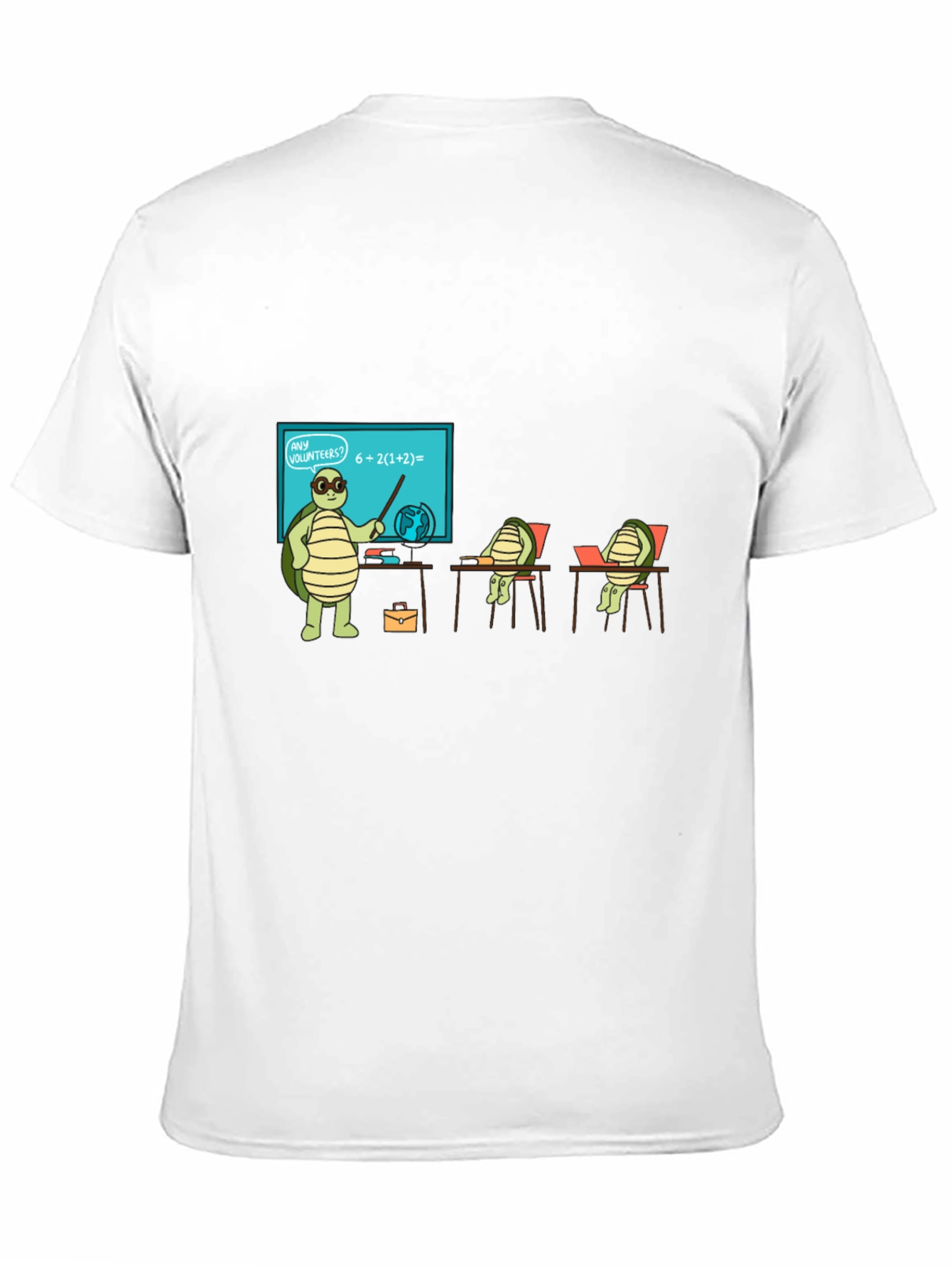 Turtle Teacher Funny Graphic T-Shirt