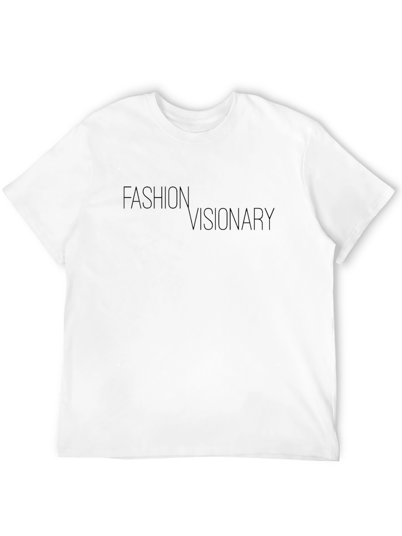 Fashion Visionary Tee - Stylish Black Graphic T-Shirt