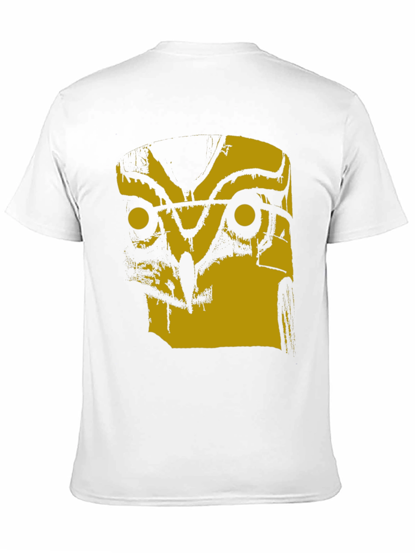 Abstract Owl Graphic Black T-Shirt