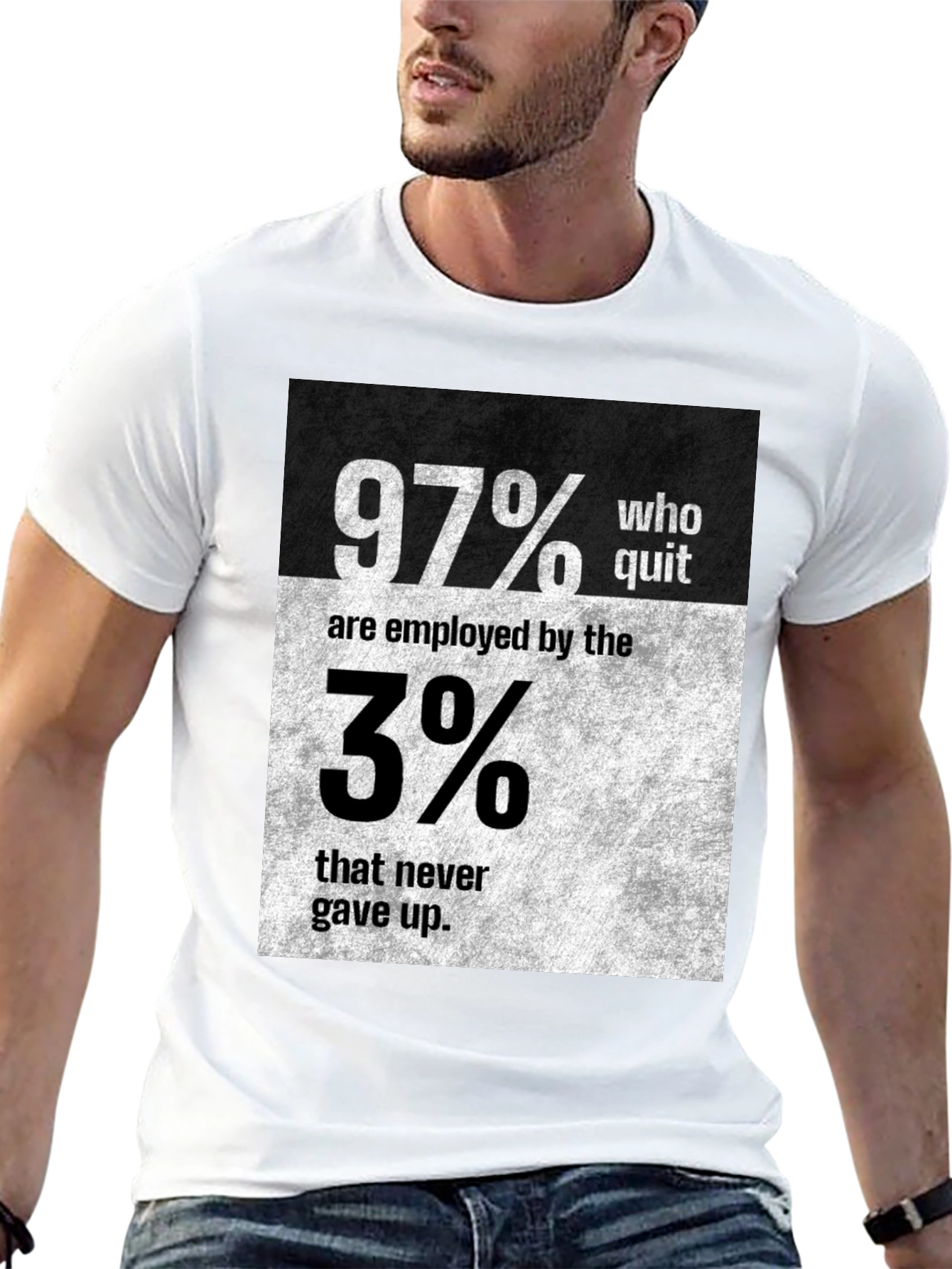 Motivational 97% vs 3% Graphic T-Shirt
