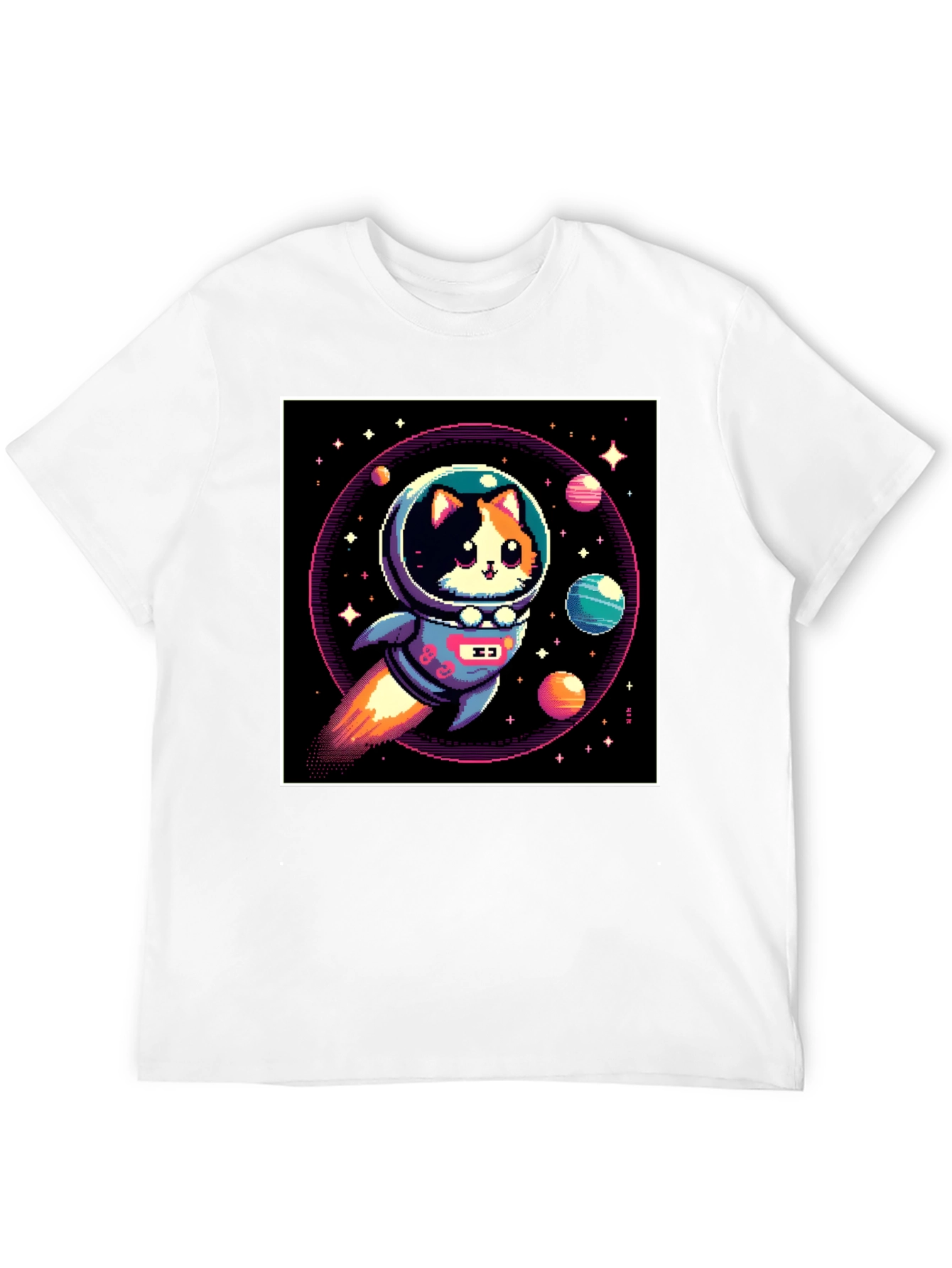 Cat Astronaut T-Shirt - Space Adventure