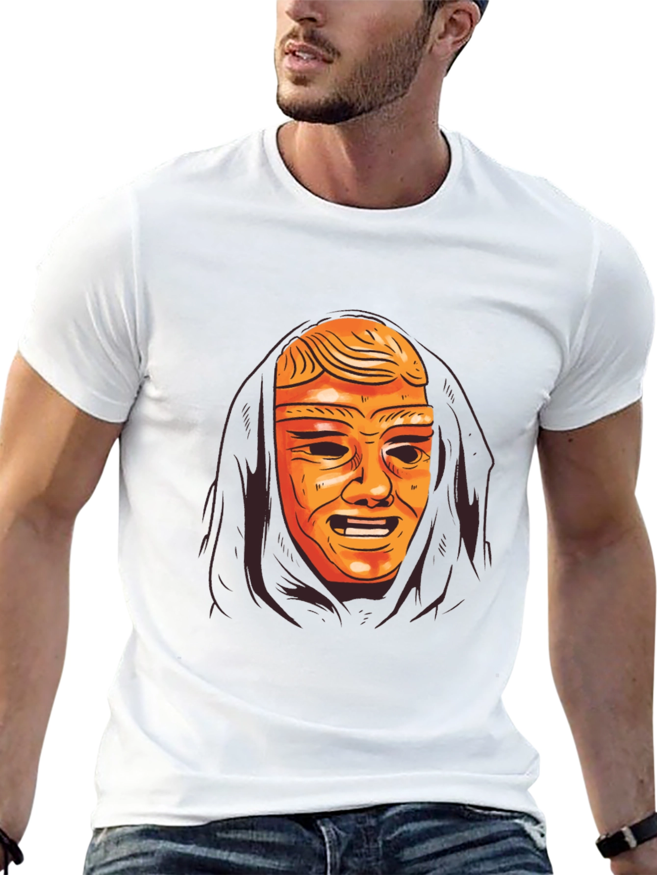 Mystic Mask Graphic Tee - Black Unisex T-Shirt