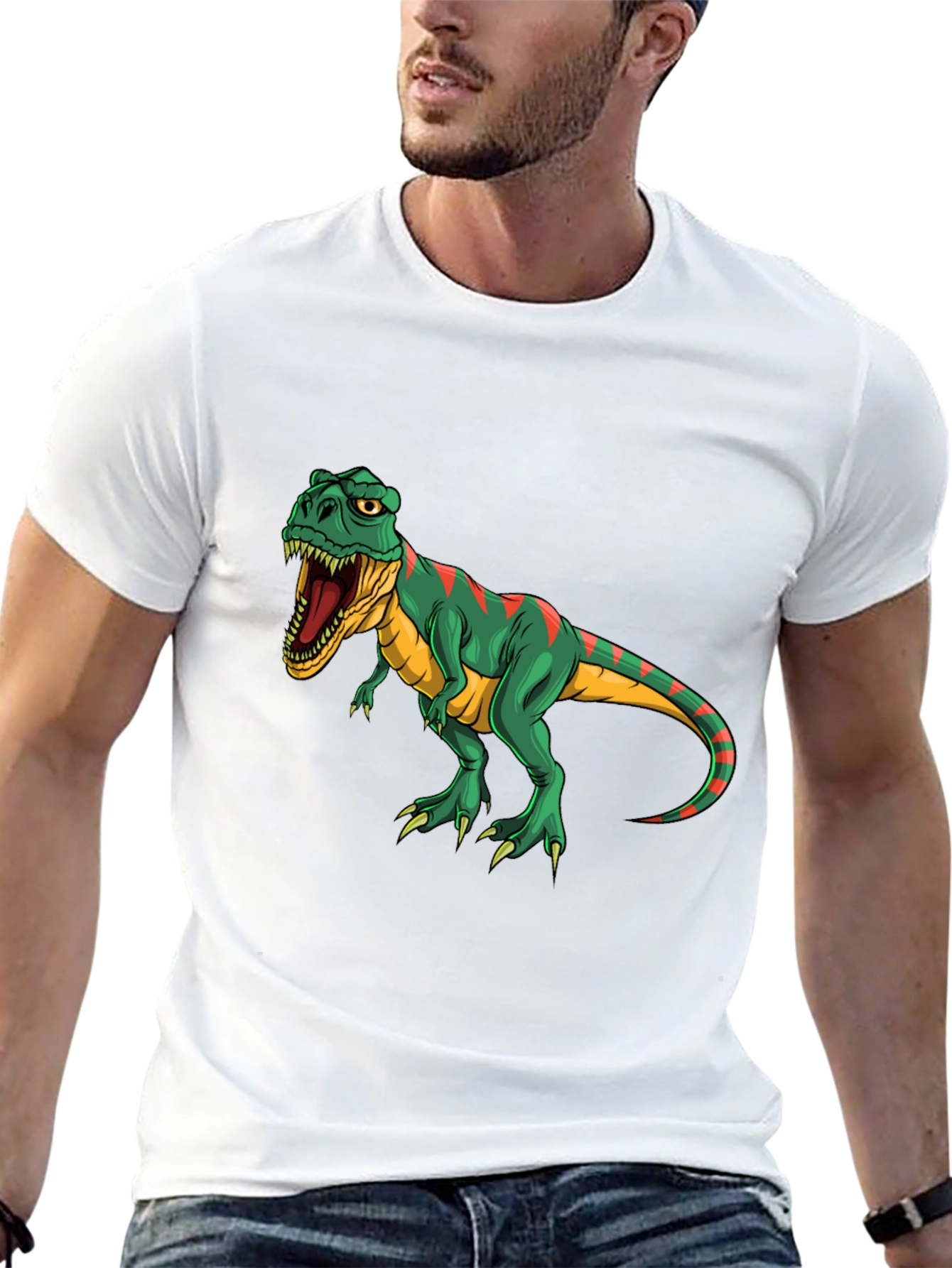 Dinosaur Graphic Tee - Black
