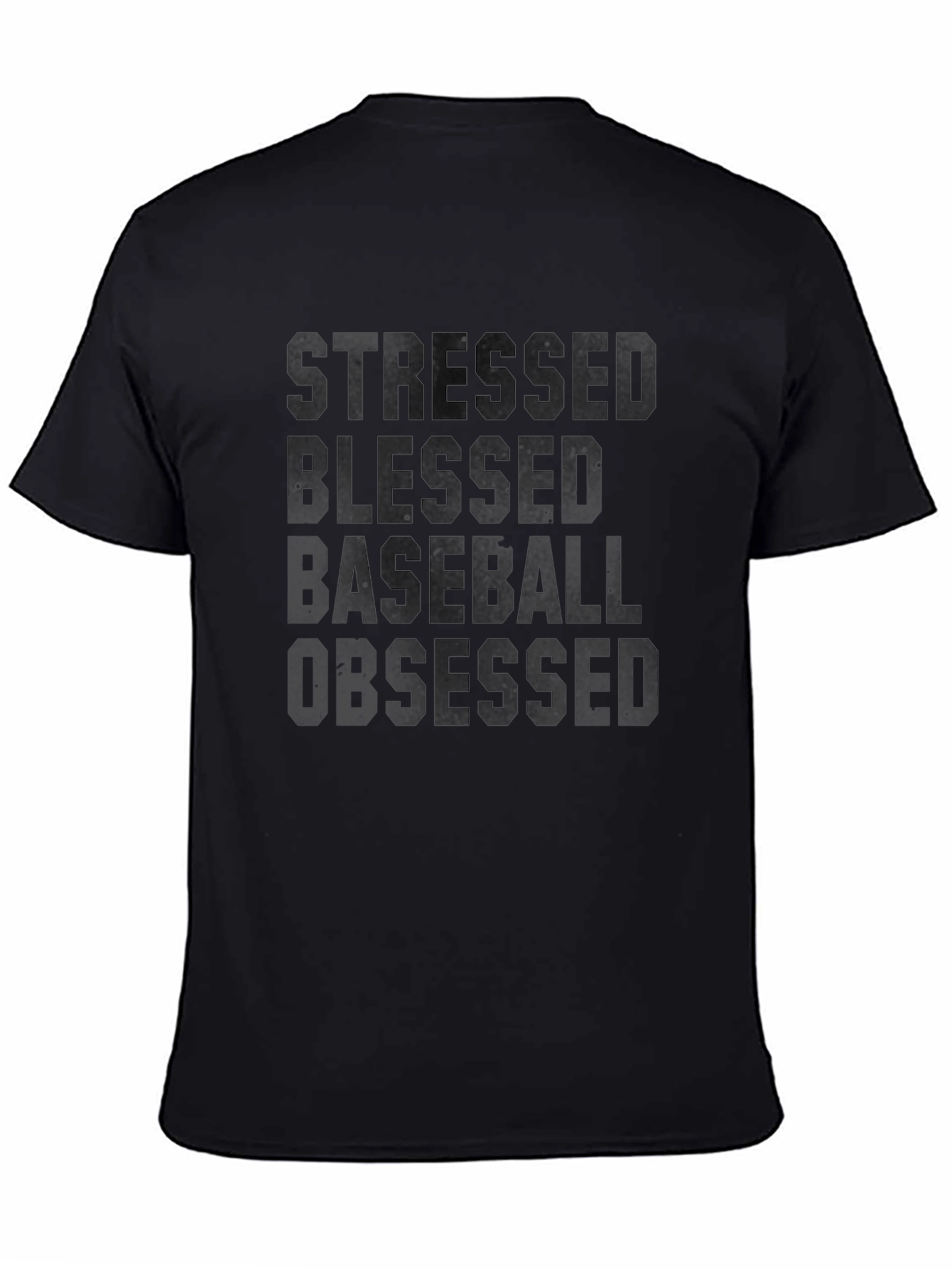 Stressed Blessed Baseball Obsessed T-Shirt