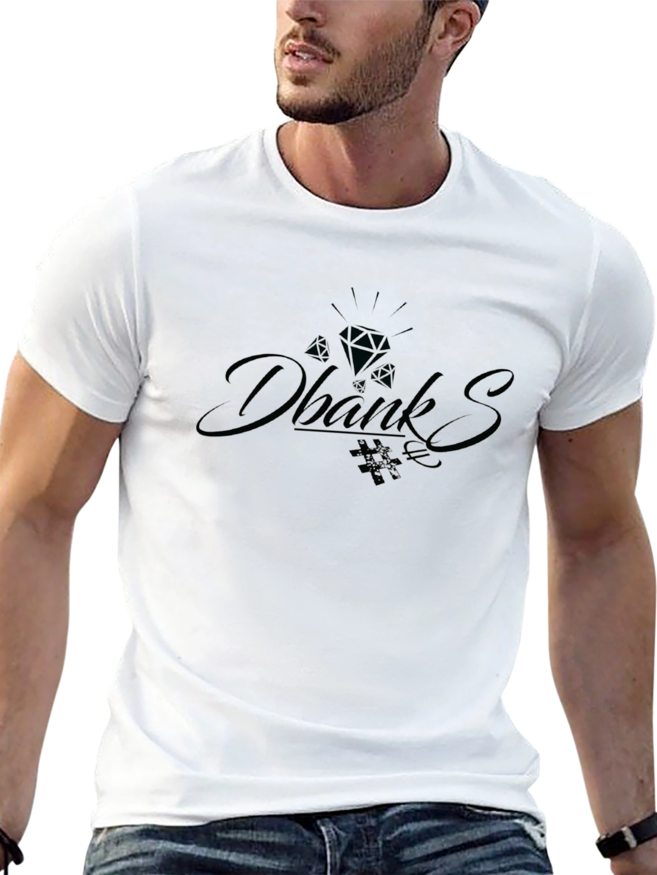 Mens Black Graphic Tee - Dbanks Style