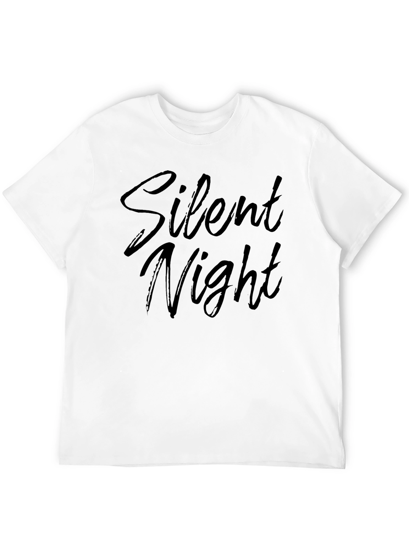 Silent Night Graphic T-Shirt - Black
