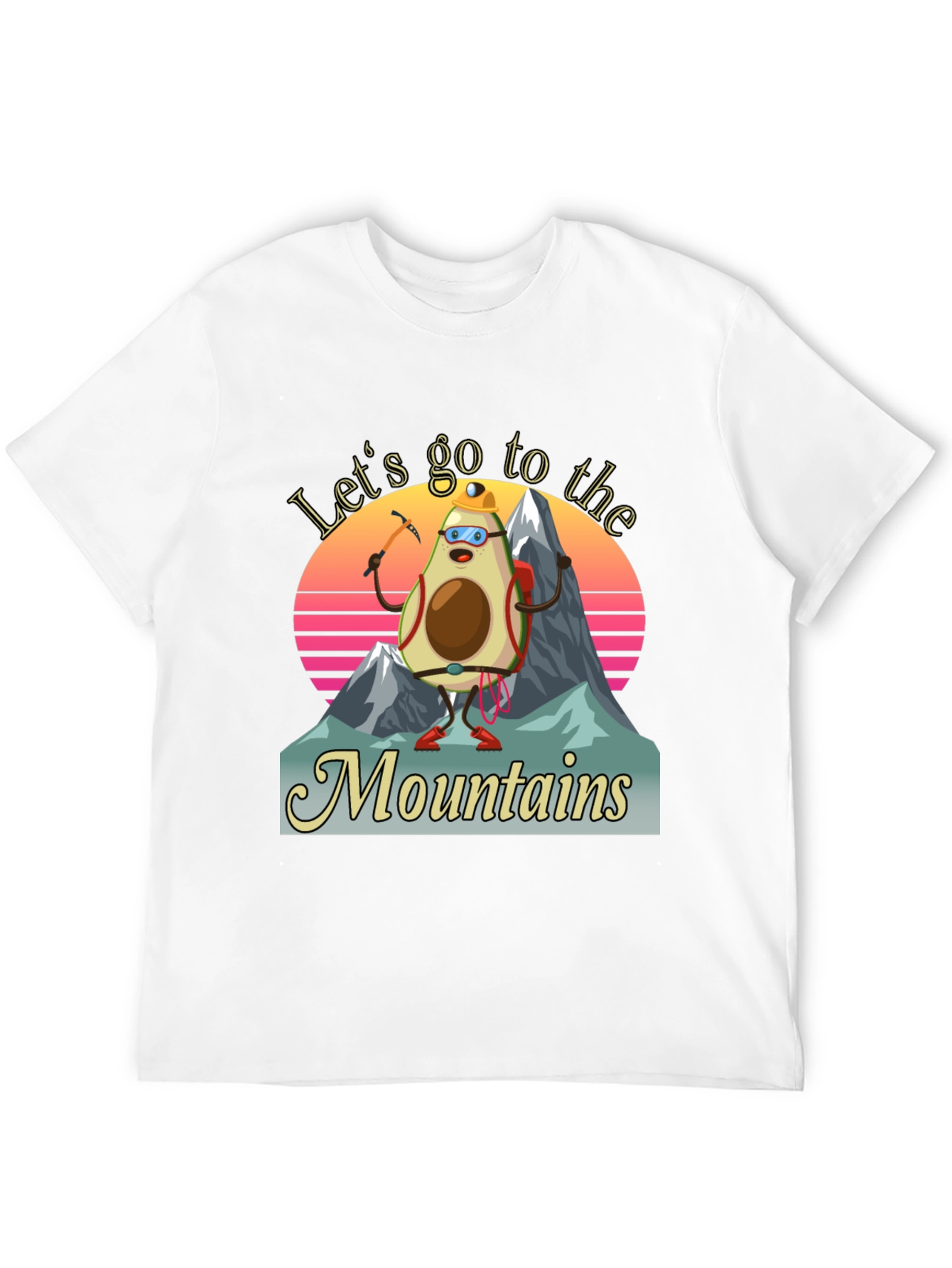 Avocado Mountaineer T-Shirt - Funny Hiking Tee