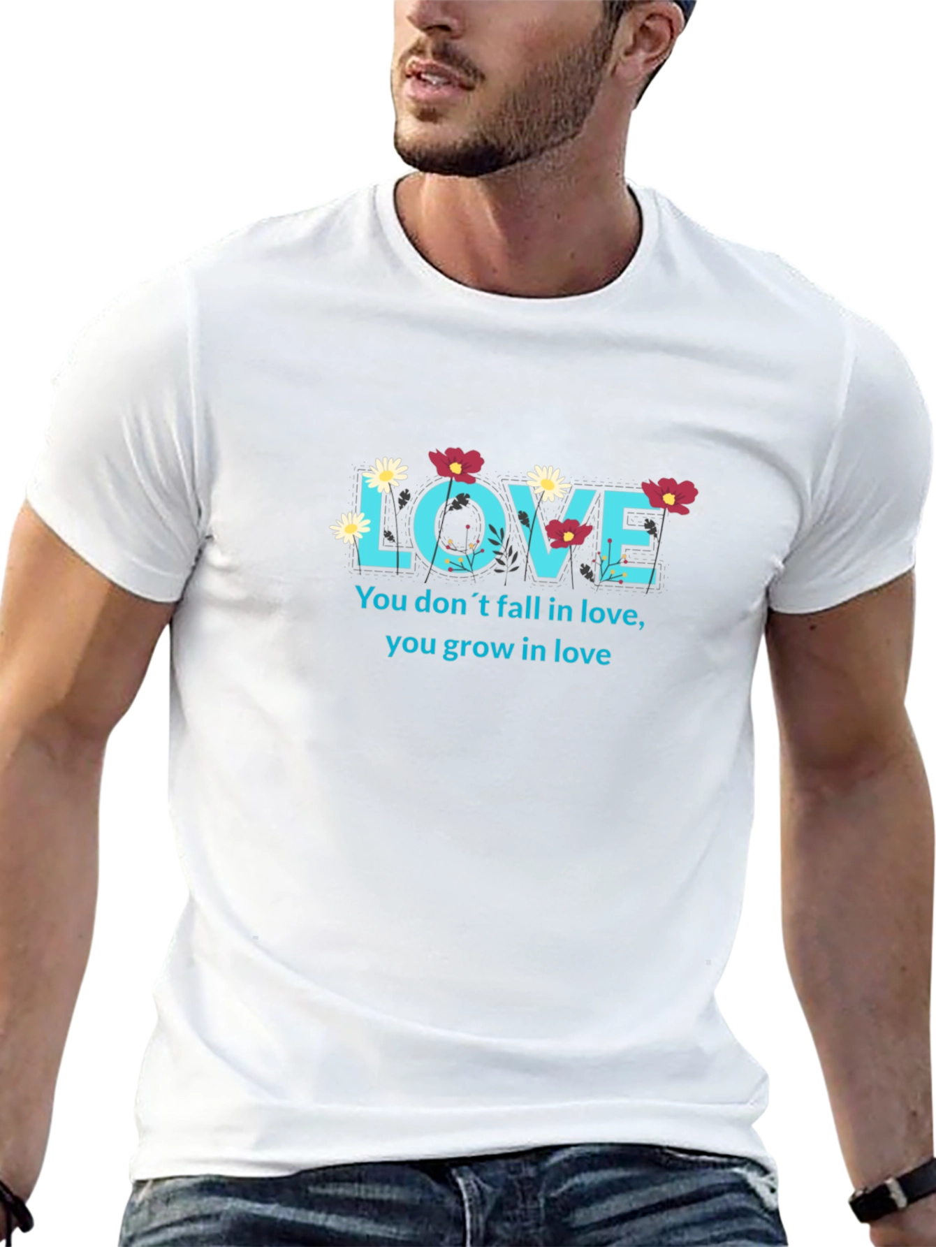 Love Grows T-Shirt - Floral Design