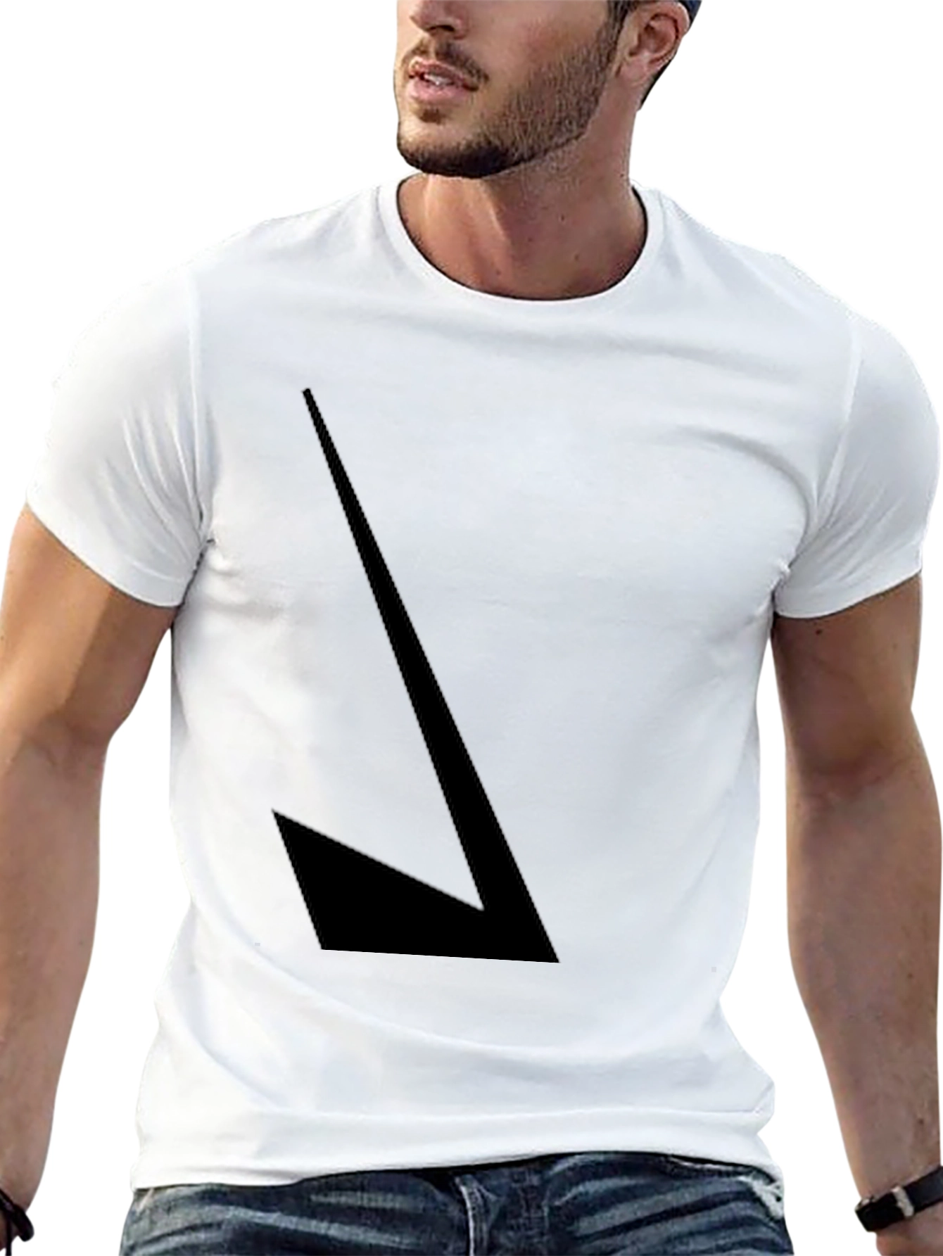 Mens Black T-Shirt - Graphic Design