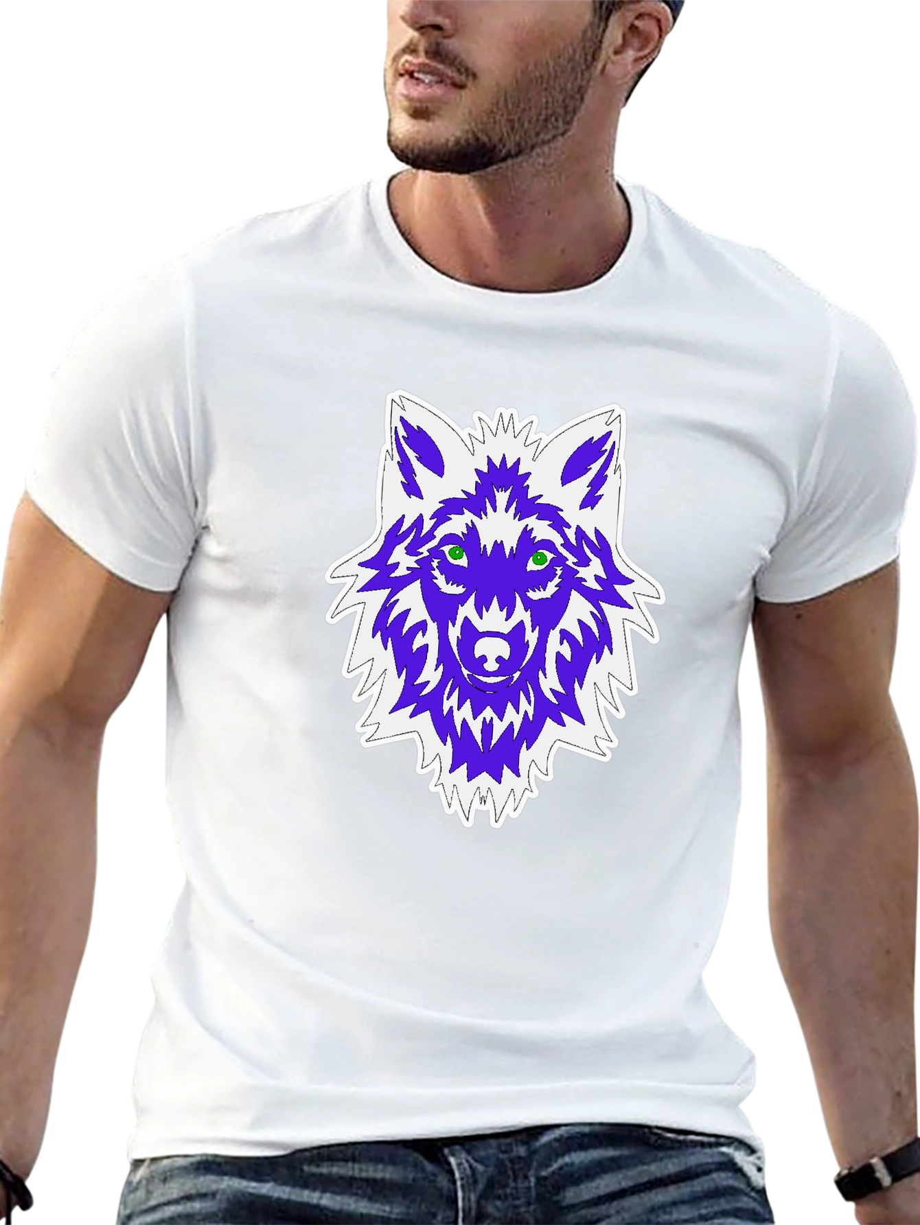 Wolf Graphic Black T-Shirt