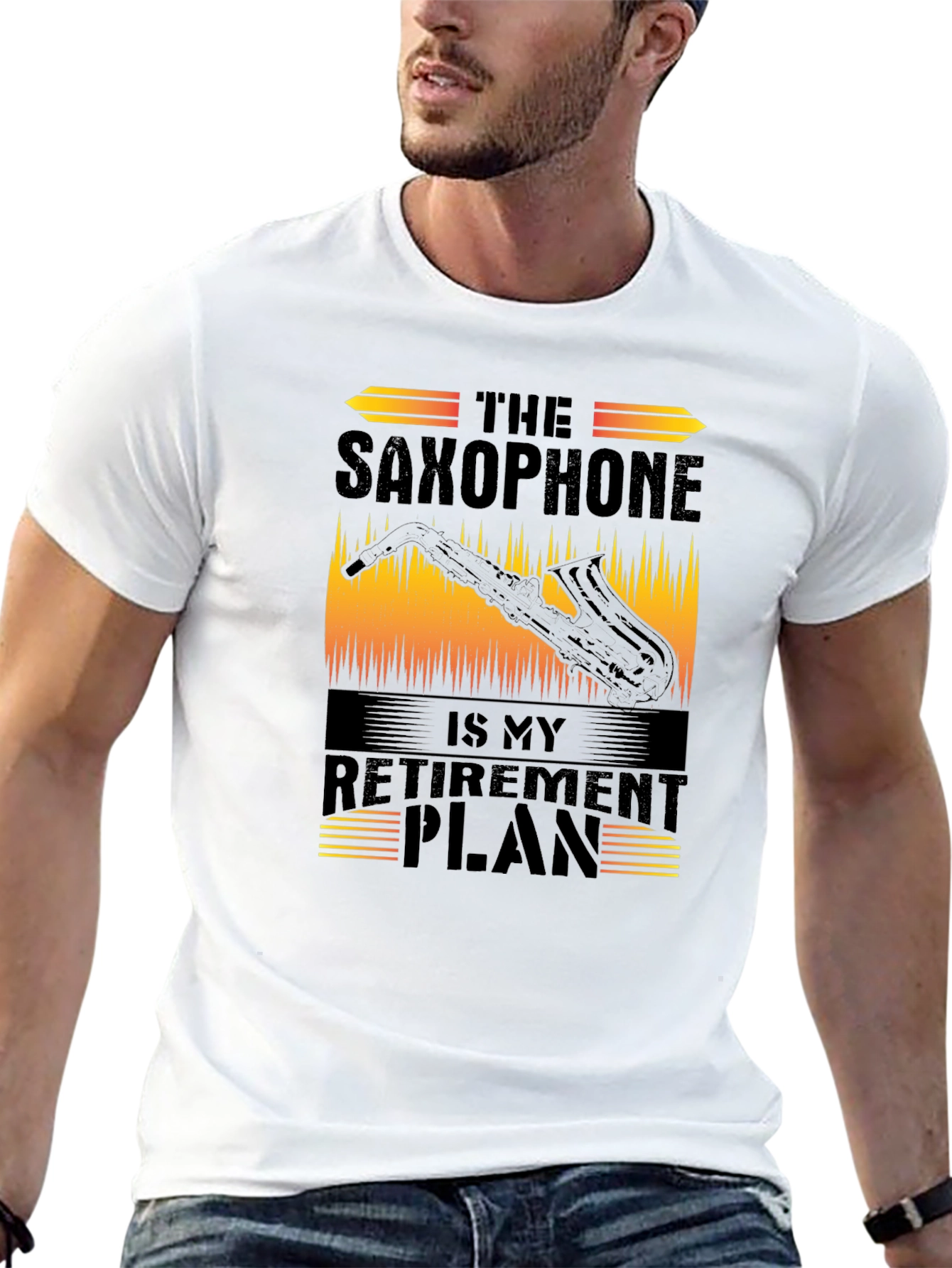 Saxophone Retirement Plan Graphic T-Shirt