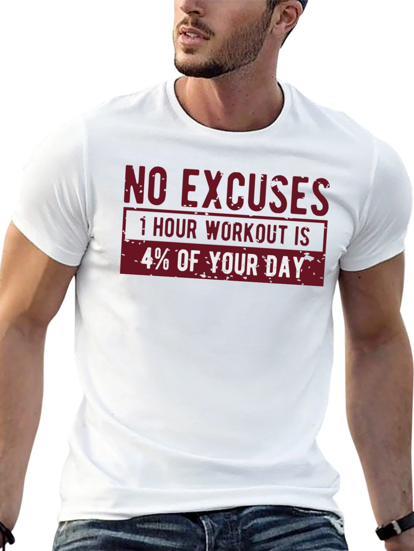 No Excuses Workout Motivational T-Shirt