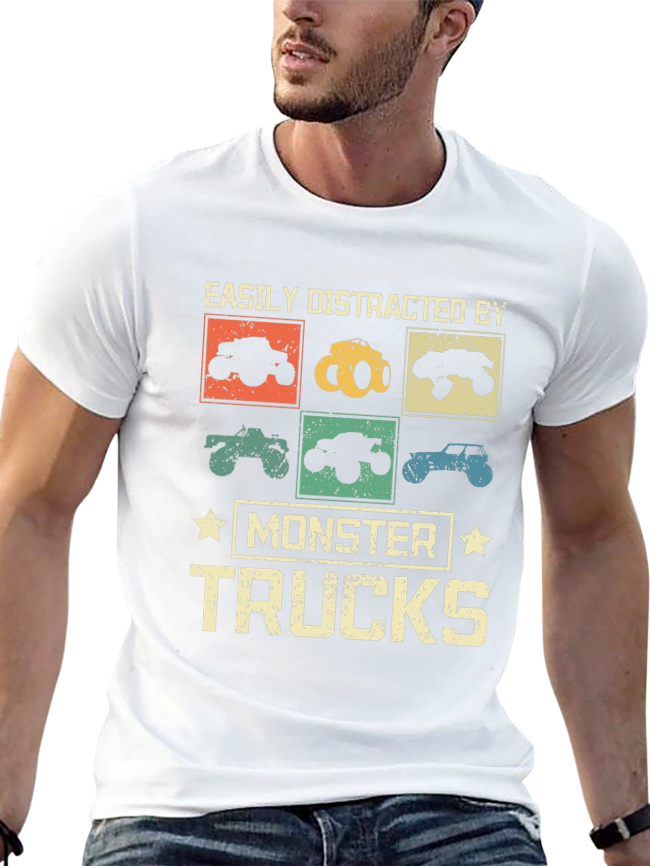 Monster Truck Fan T-Shirt - Easily Distracted Tee