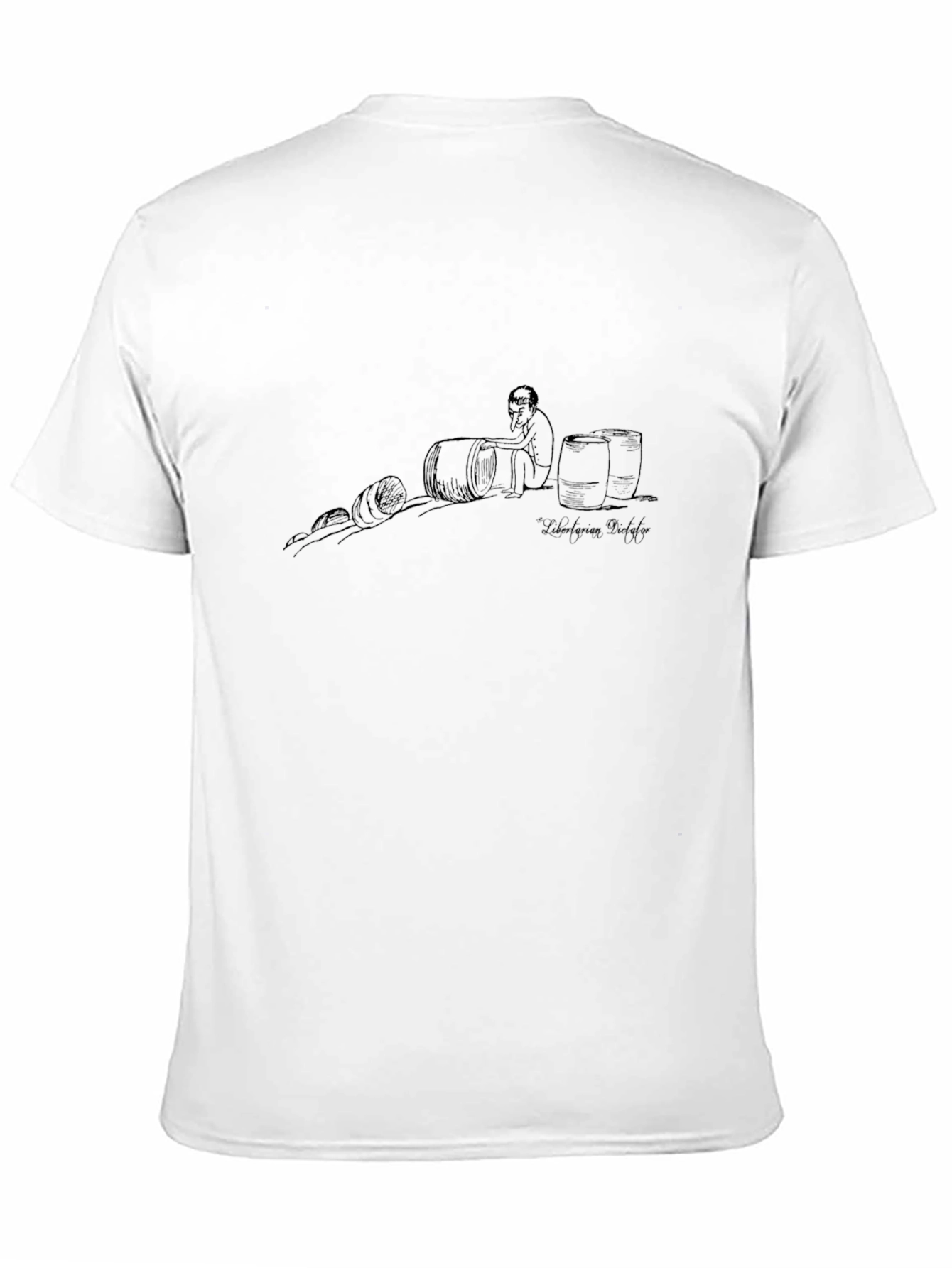 Black Graphic Tee - Wine Theme