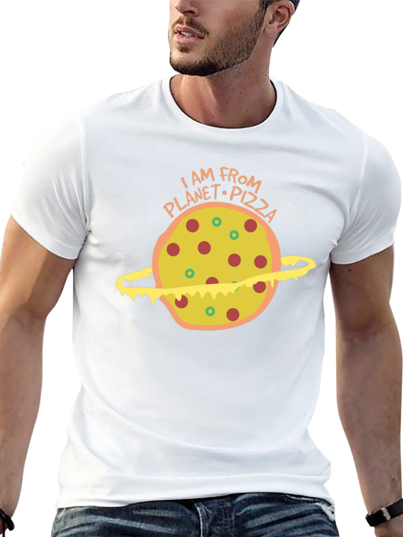 Planet Pizza Graphic T-Shirt