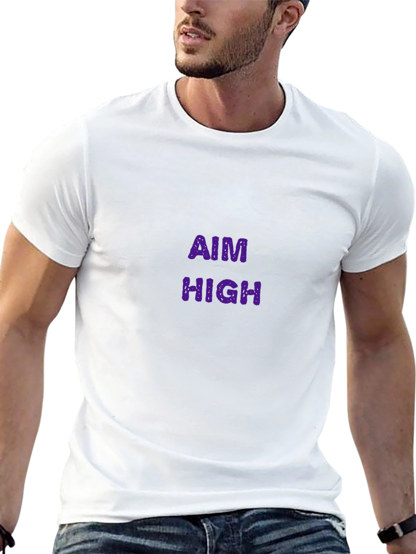 Aim High Graphic Tee - Black