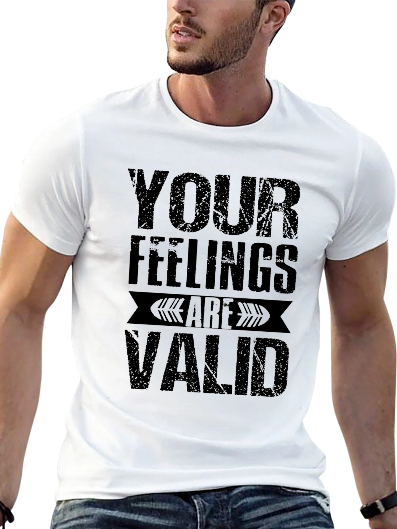 Your Feelings Are Valid Graphic Tee - Black