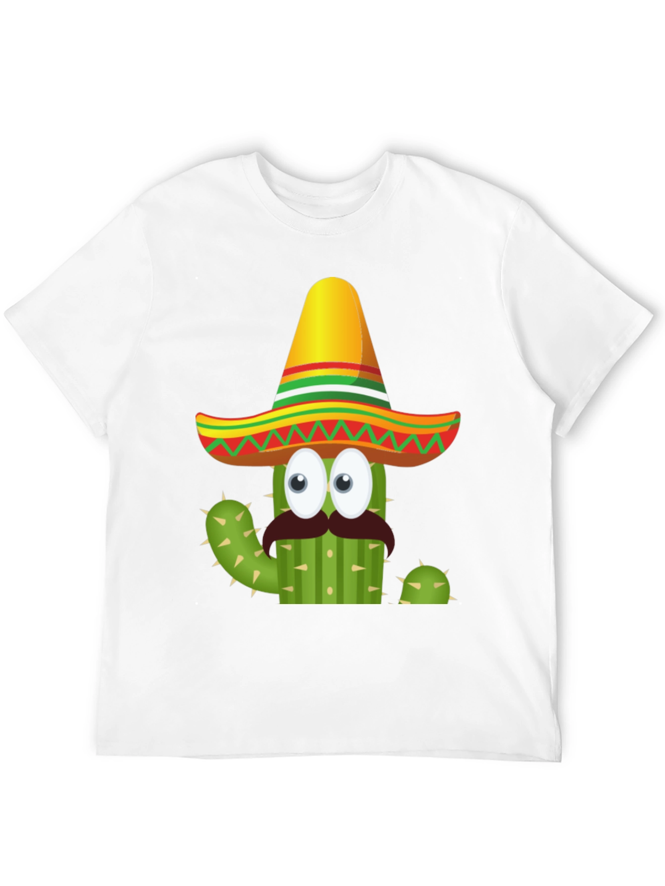 Cactus Sombrero Graphic Tee - Black