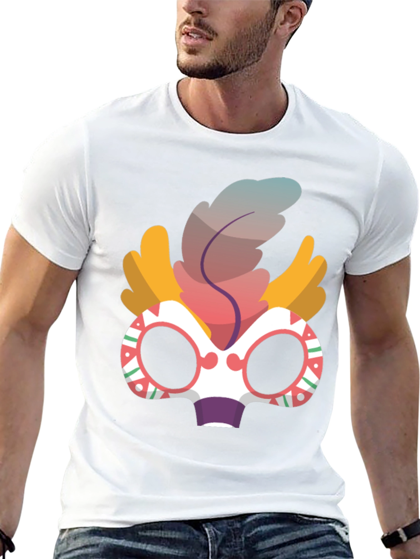 Dia de los Muertos Mask Graphic T-Shirt