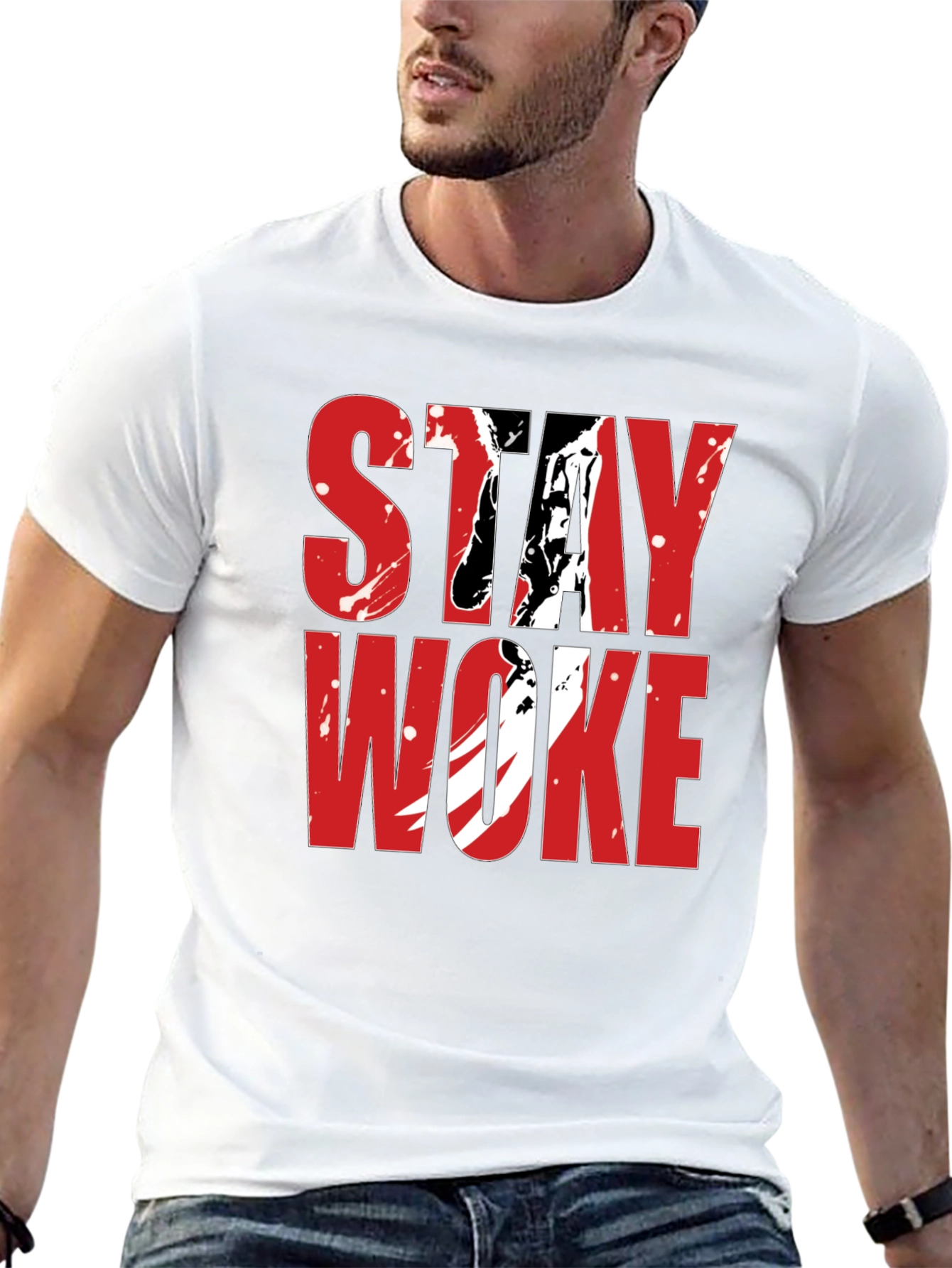 Stay Woke Graphic Tee - Bold Statement T-Shirt