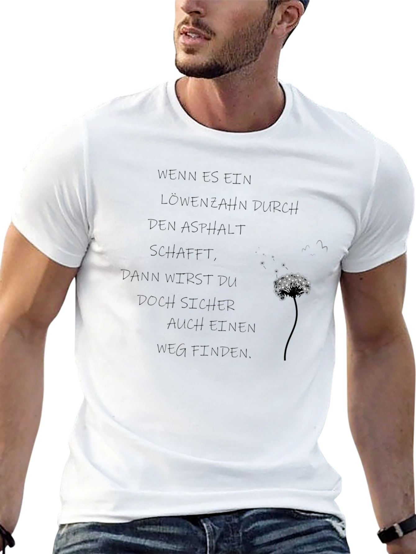 Inspirational Dandelion Graphic T-Shirt