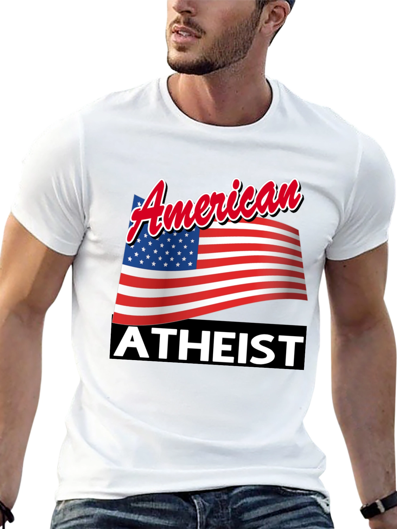 American Atheist T-Shirt Patriotic Pride