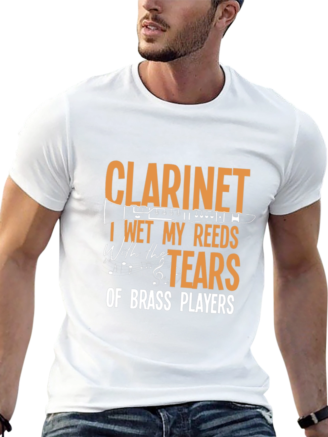 Clarinet Tears of Brass Players Funny Musician T-Shirt