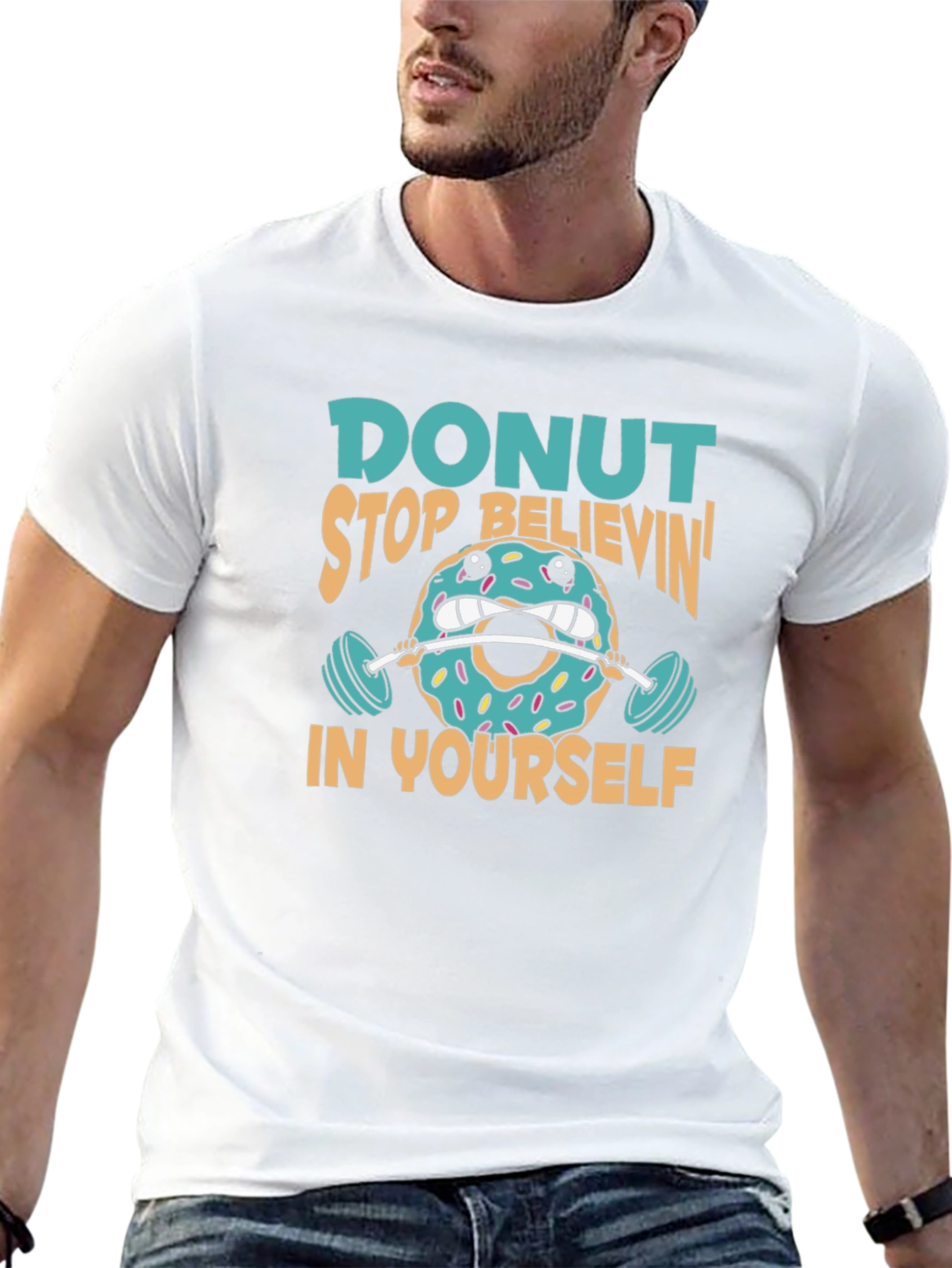 Donut Believe in Yourself Graphic T-Shirt
