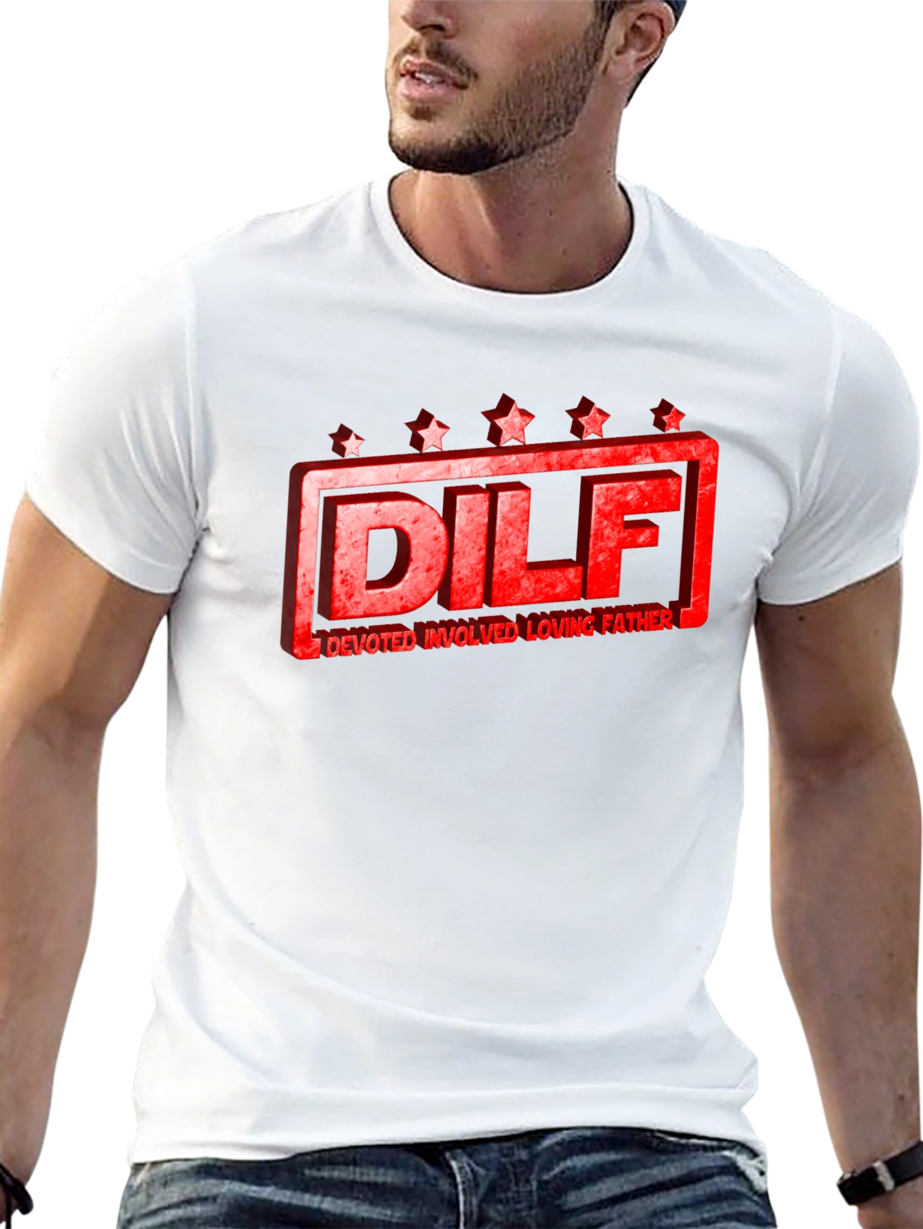 DILF Devoted Loving Father Graphic Tee