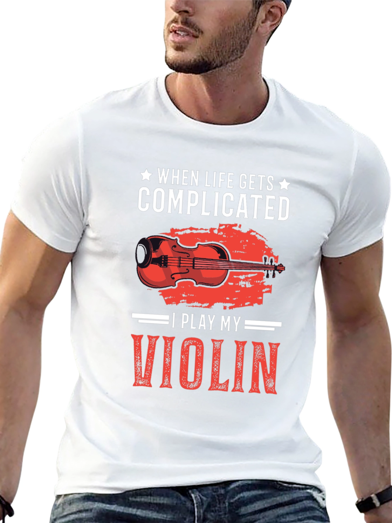 Complicated Life? Play Violin T-Shirt