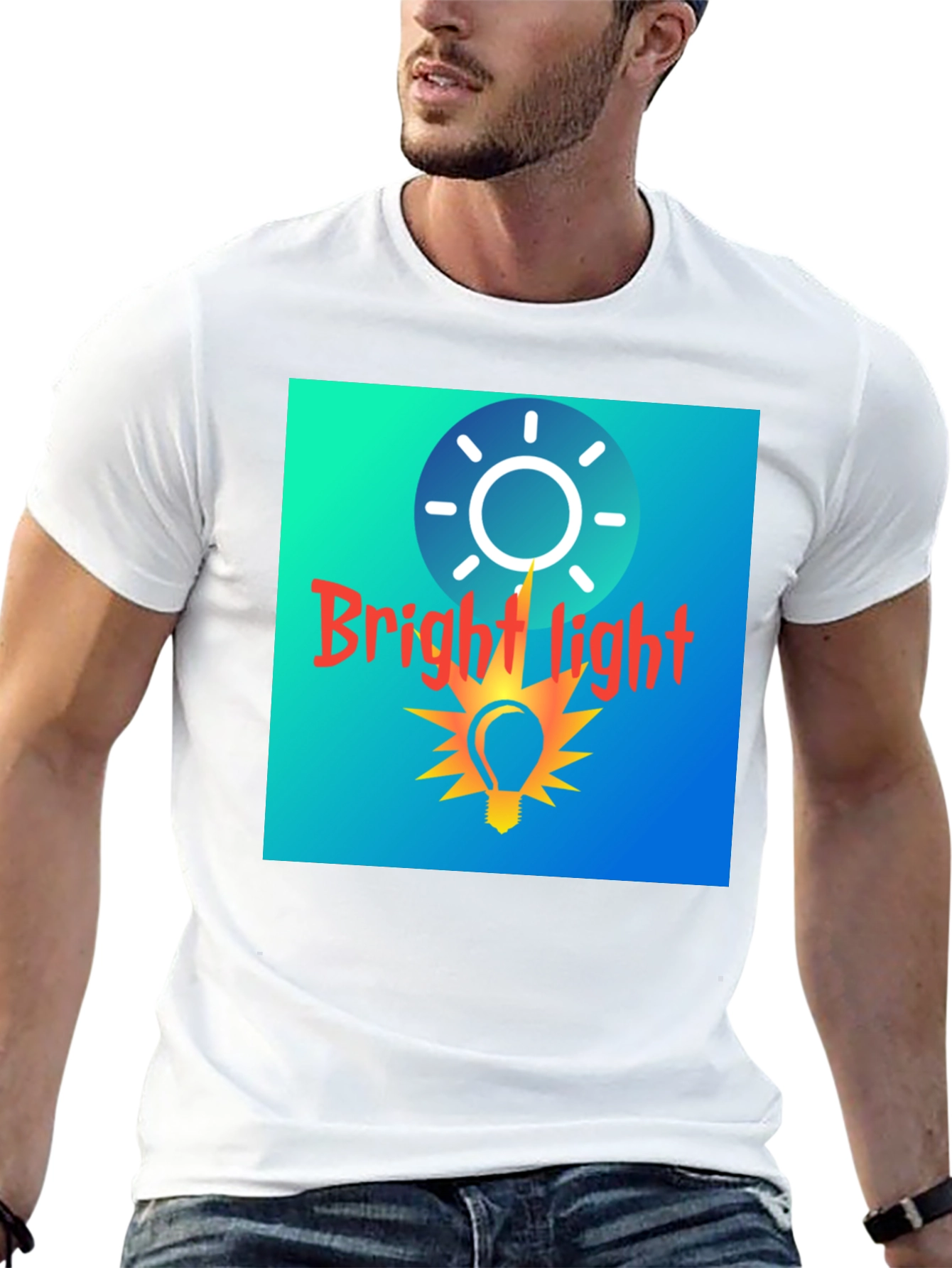 Bright Light Graphic Tee - Stylish Comfort