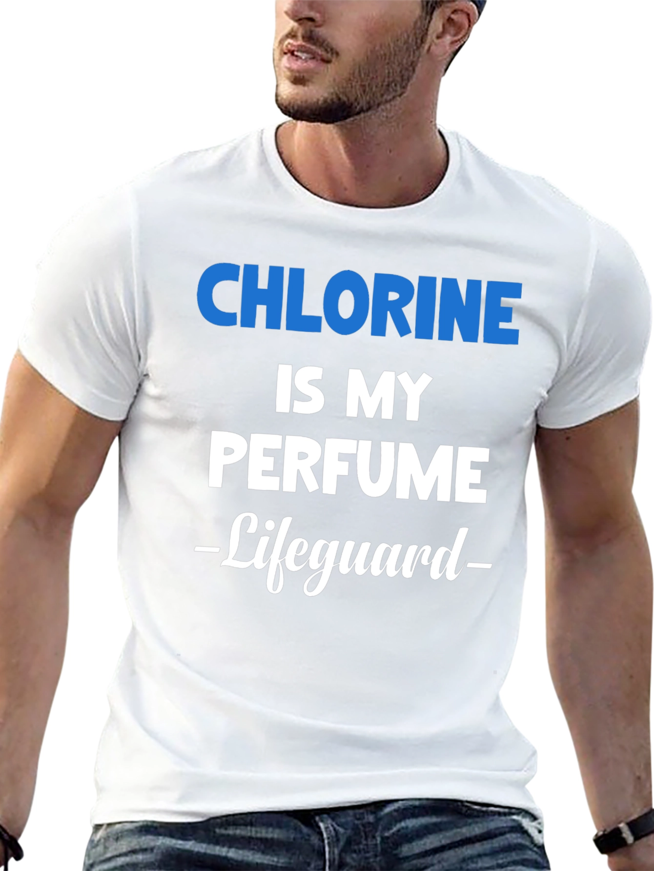 Chlorine is My Perfume Lifeguard Graphic T-Shirt