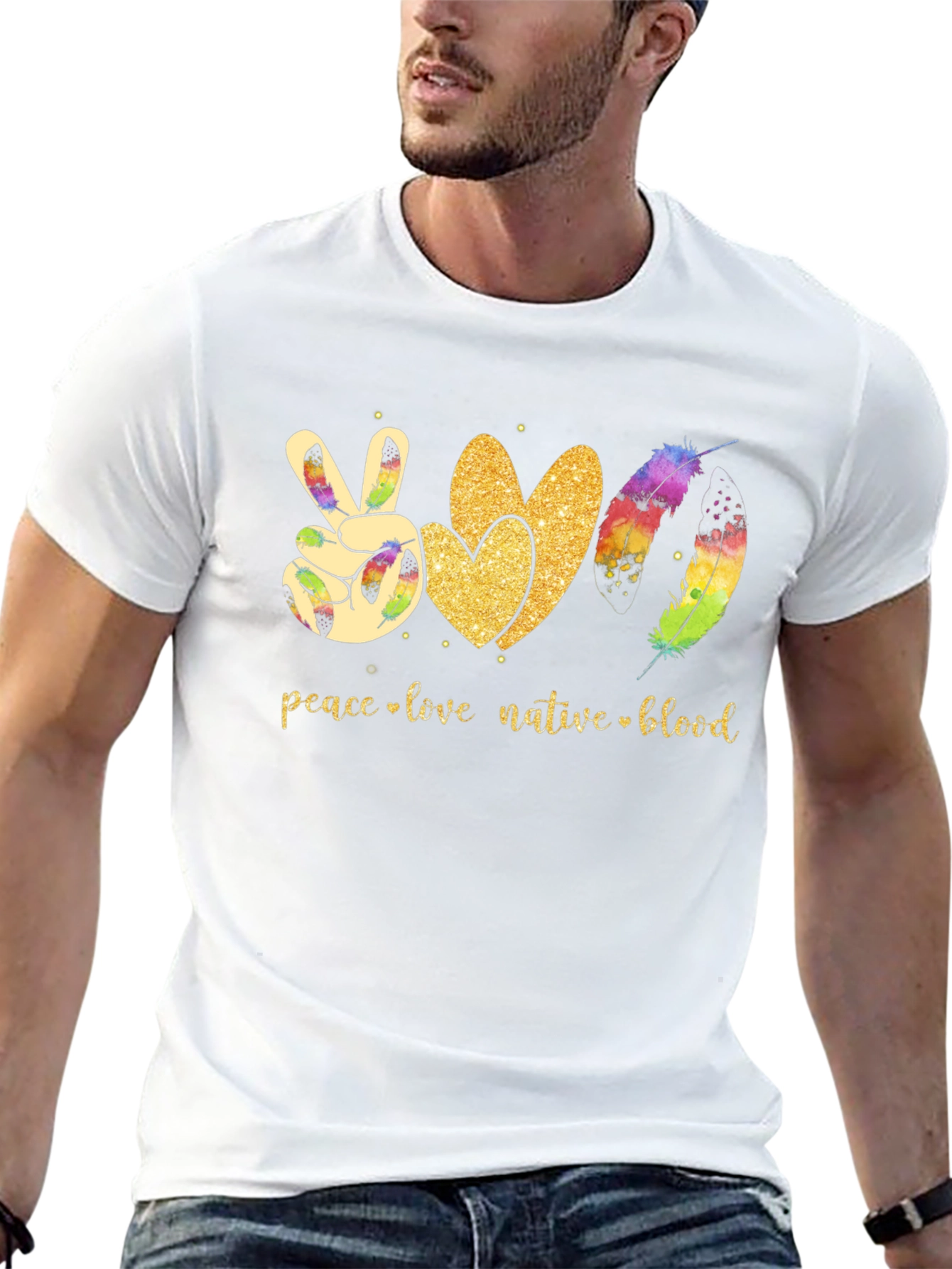 Peace Love Native Blood T-Shirt