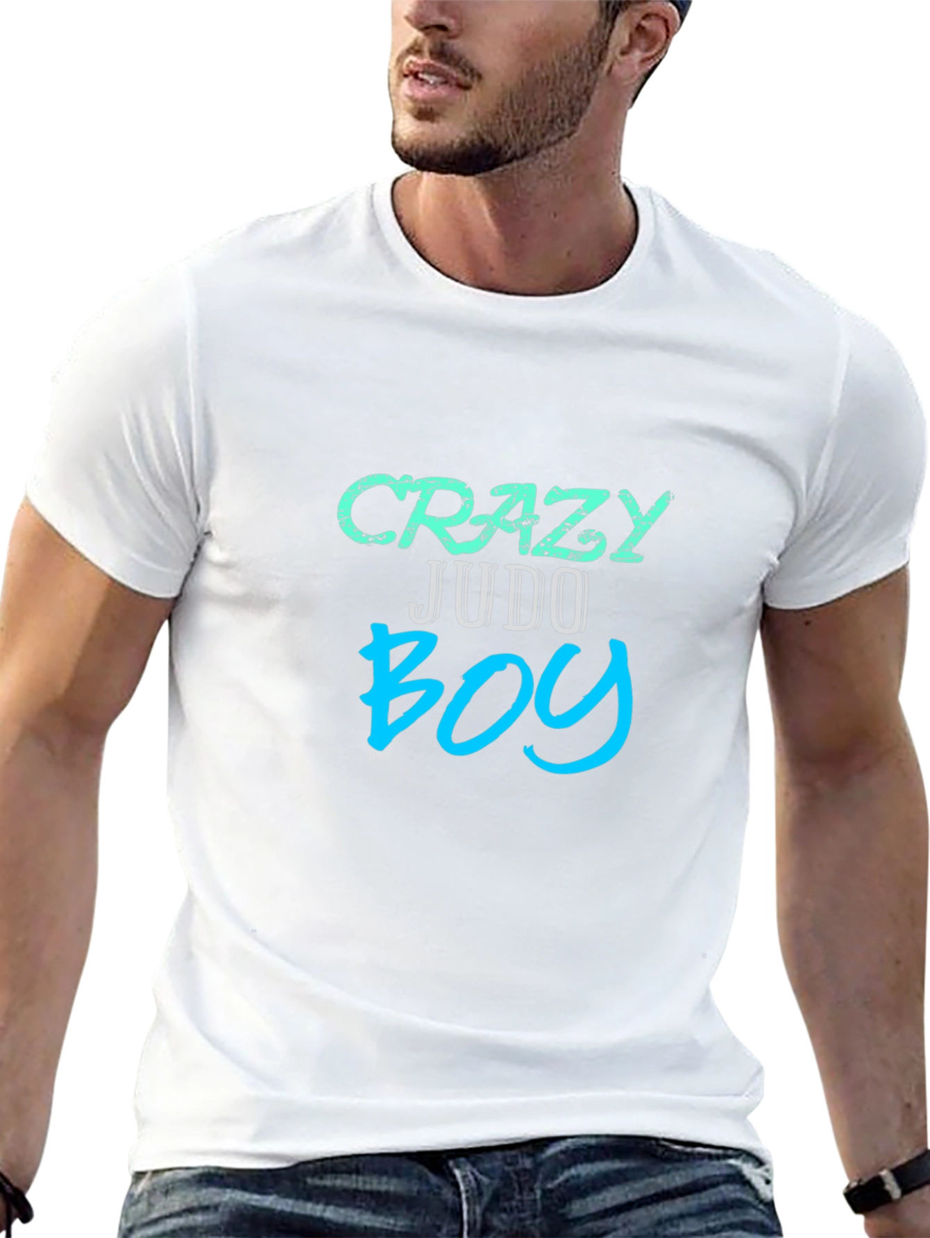 Crazy Judo Boy Graphic Tee - Black