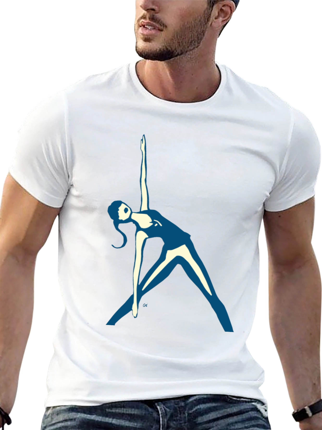Yoga Pose Graphic Tee - Black Unisex T-Shirt