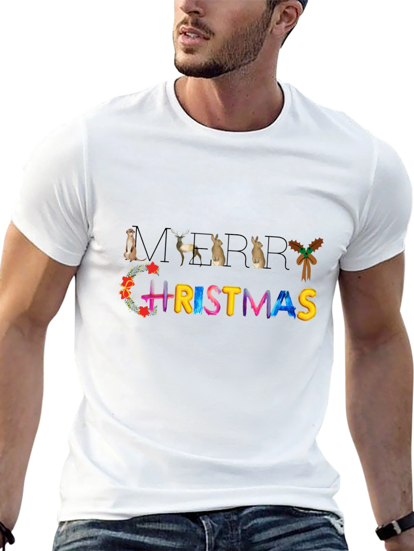 Merry Christmas Animal T-Shirt