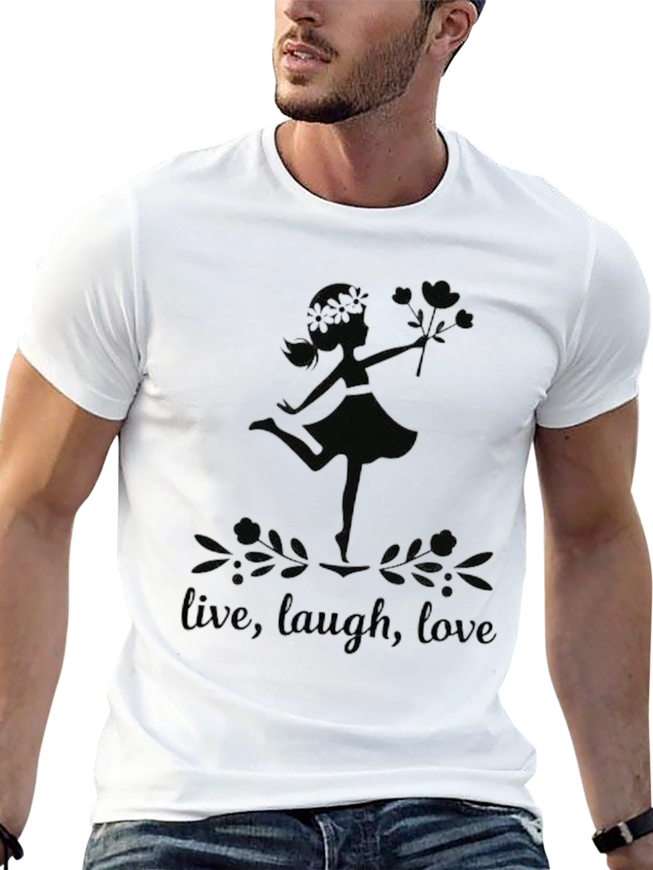 Live Laugh Love Graphic Tee - Womens Design