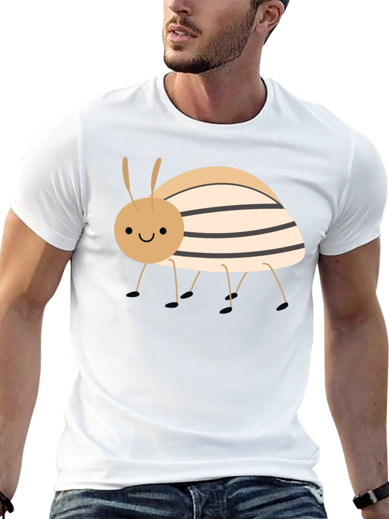 Cute Bug Graphic T-Shirt - Unisex Black Tee