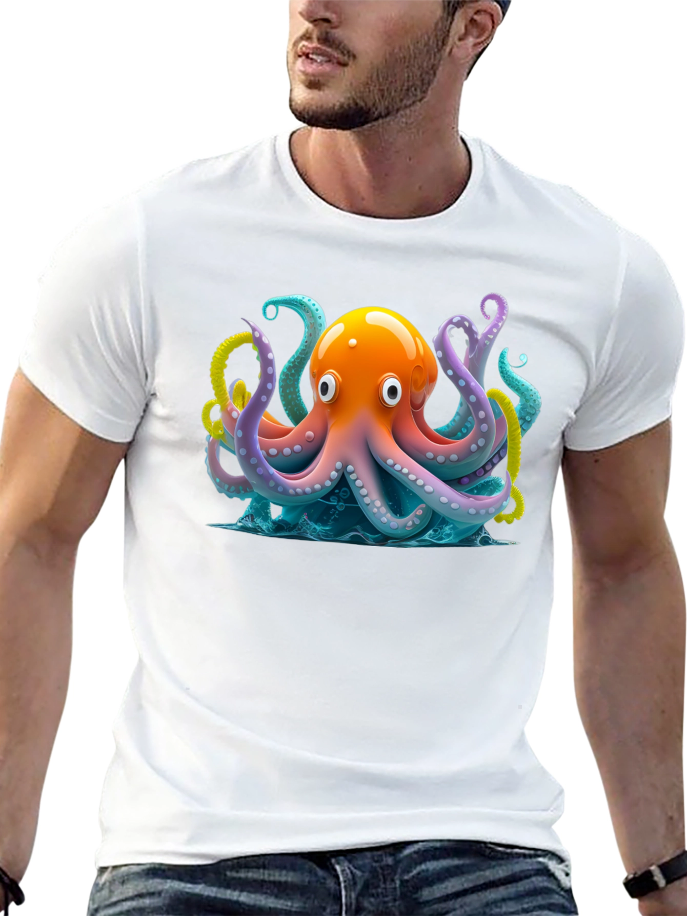 Octopus Graphic Tee - Vivid Marine Design