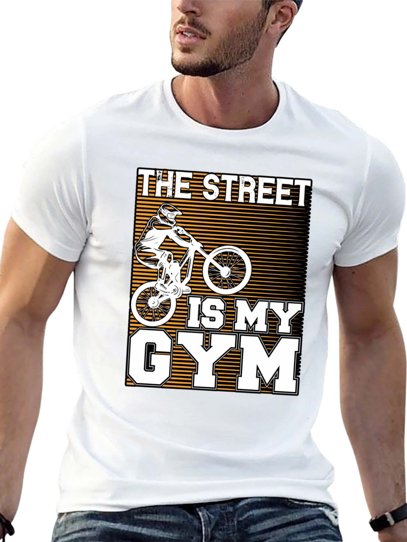 The Street Is My Gym Black Graphic Tee