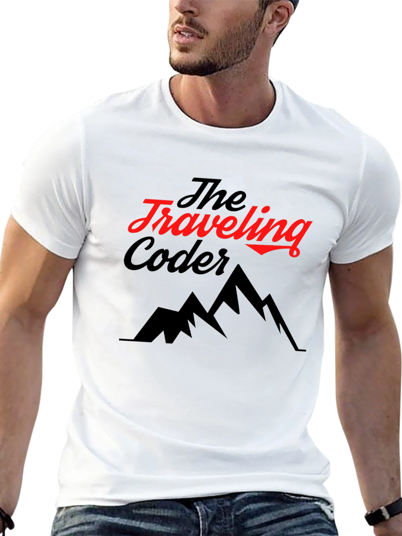 Traveling Coder Graphic Tee - Black