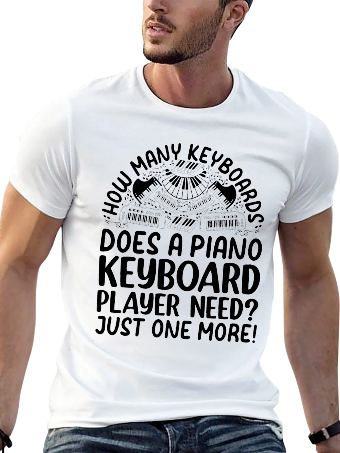 Piano Keyboard Player T-Shirt - Just One More