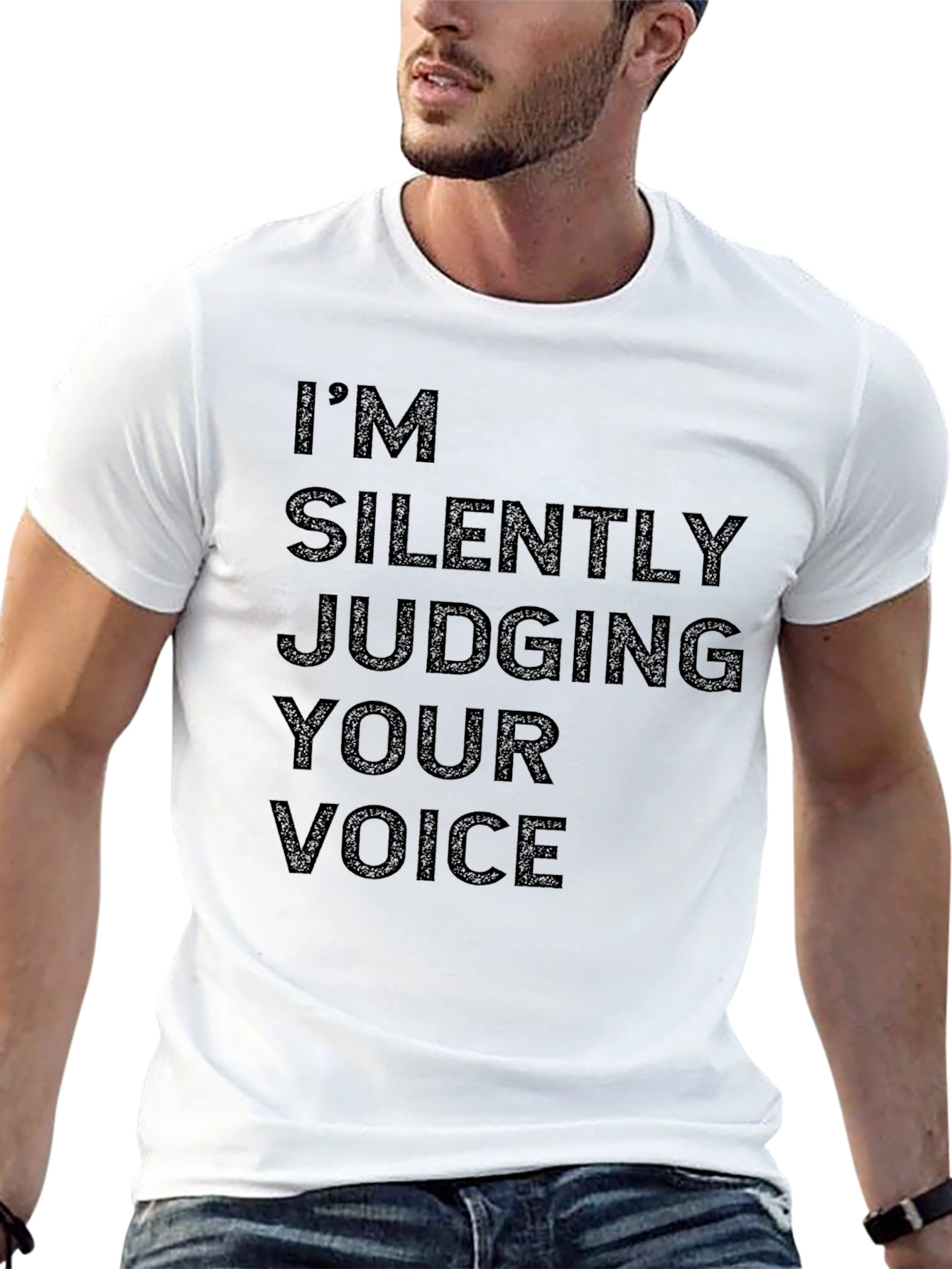Im Silently Judging Your Voice Graphic Tee