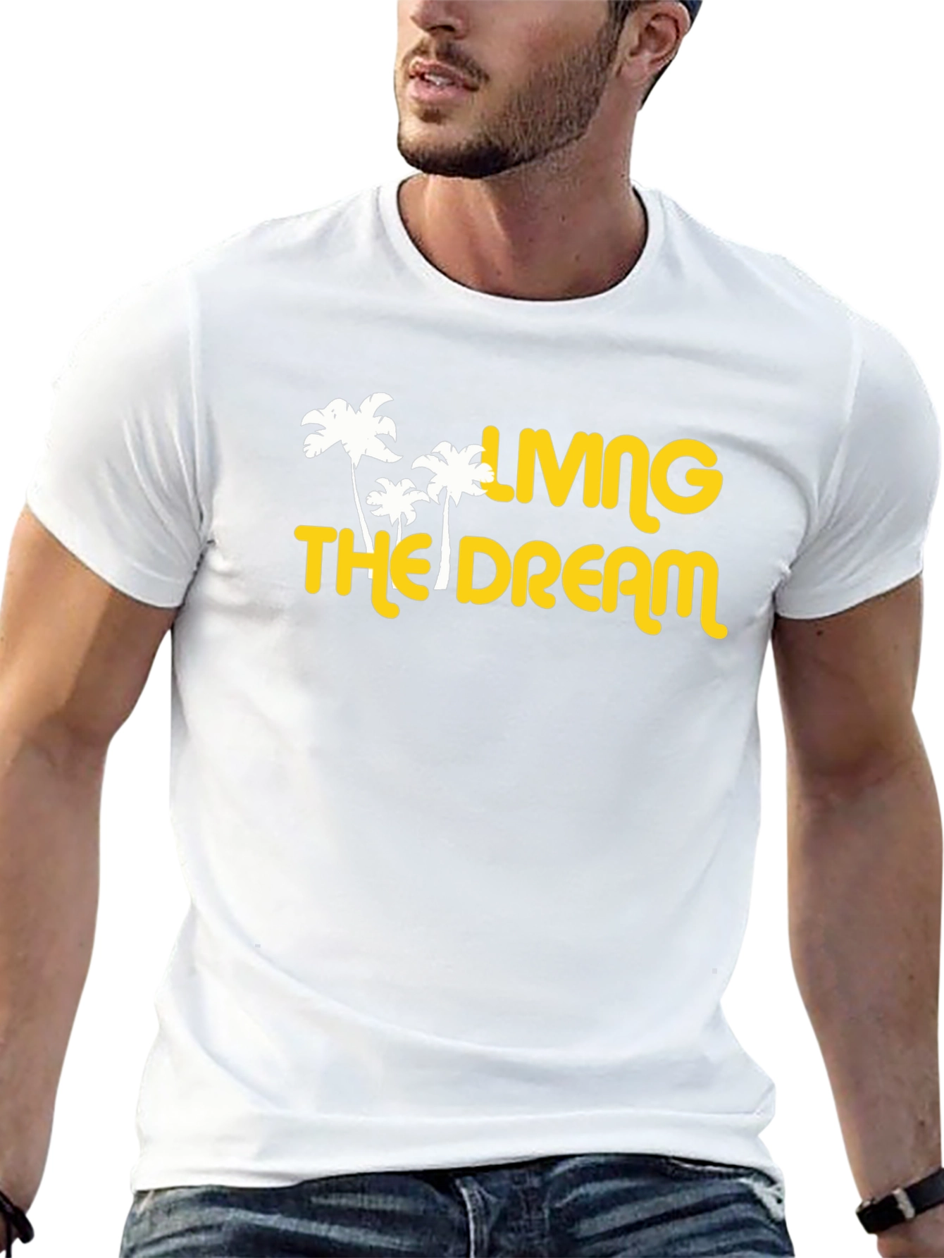 Living The Dream Graphic Tee - Black
