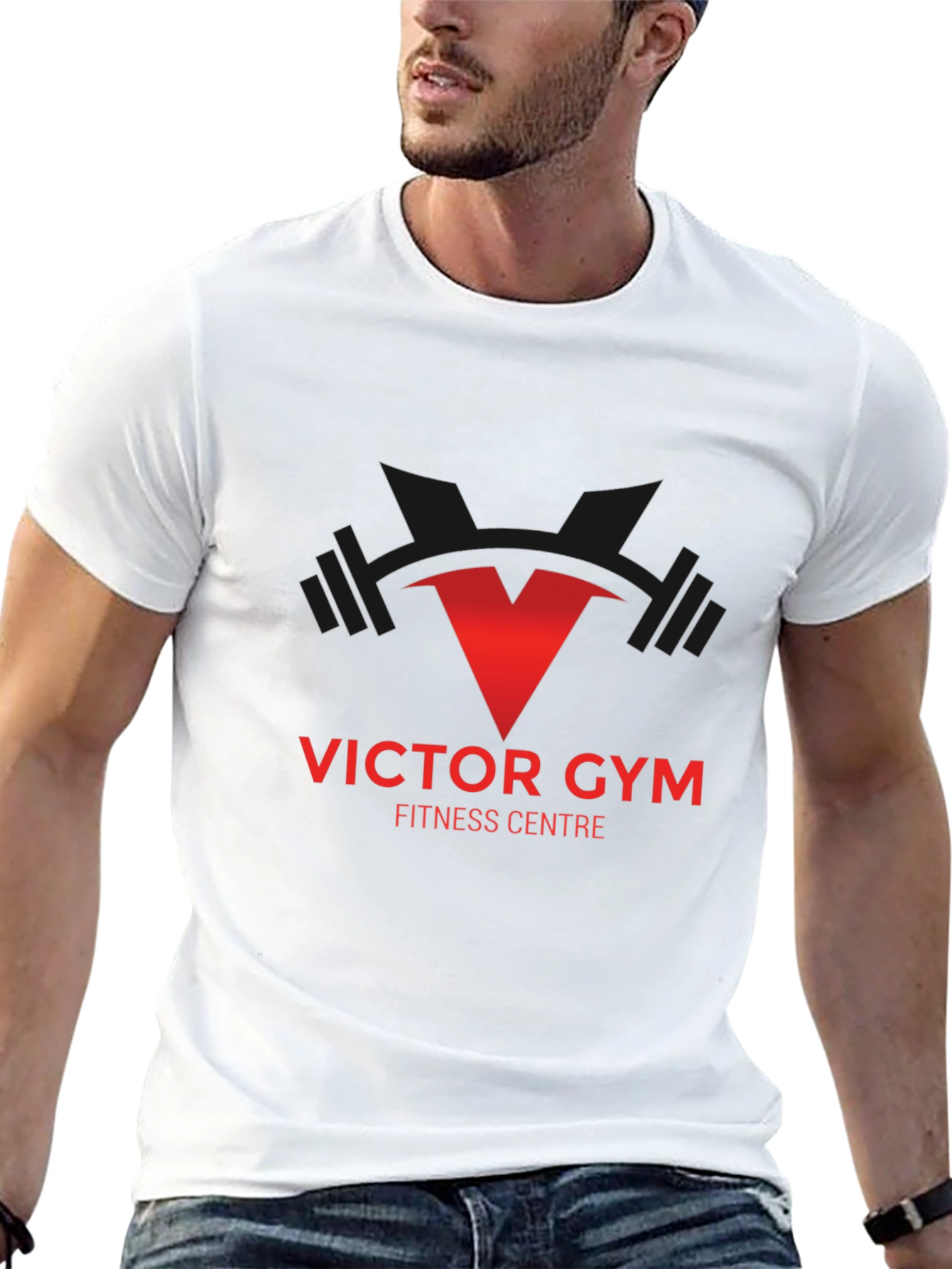 Victor Gym Fitness Centre T-Shirt - Black