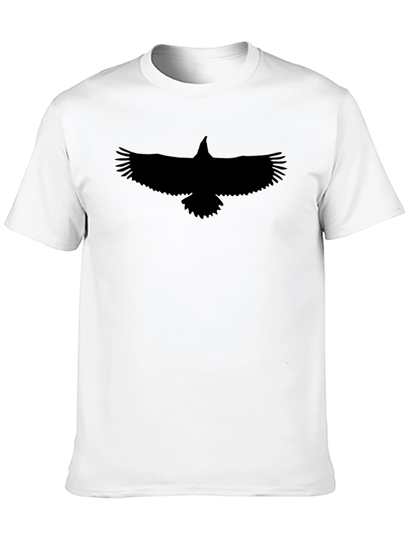 Raven Graphic T-Shirt - Black - Casual Style