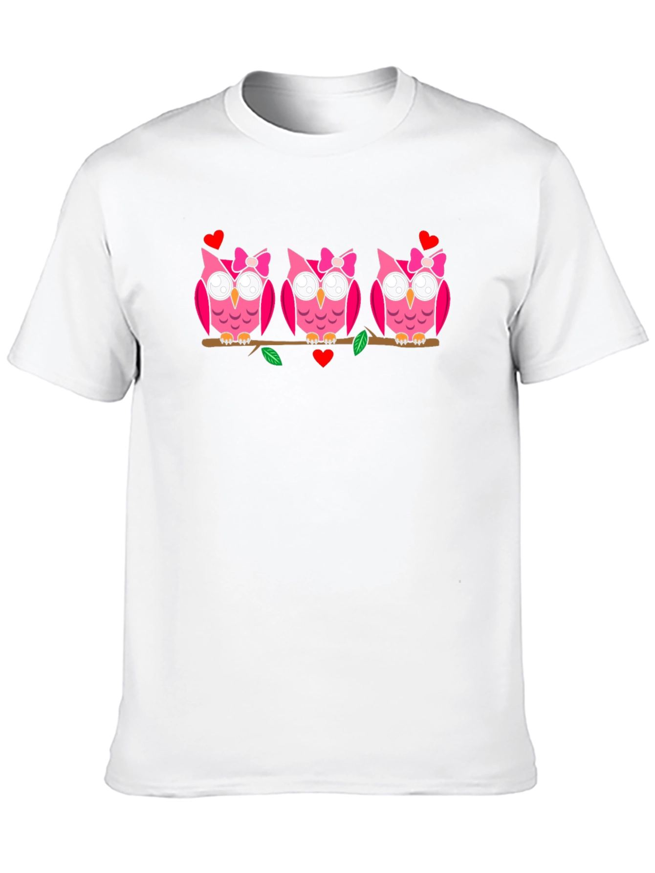 Cute Owls on Branch T-Shirt