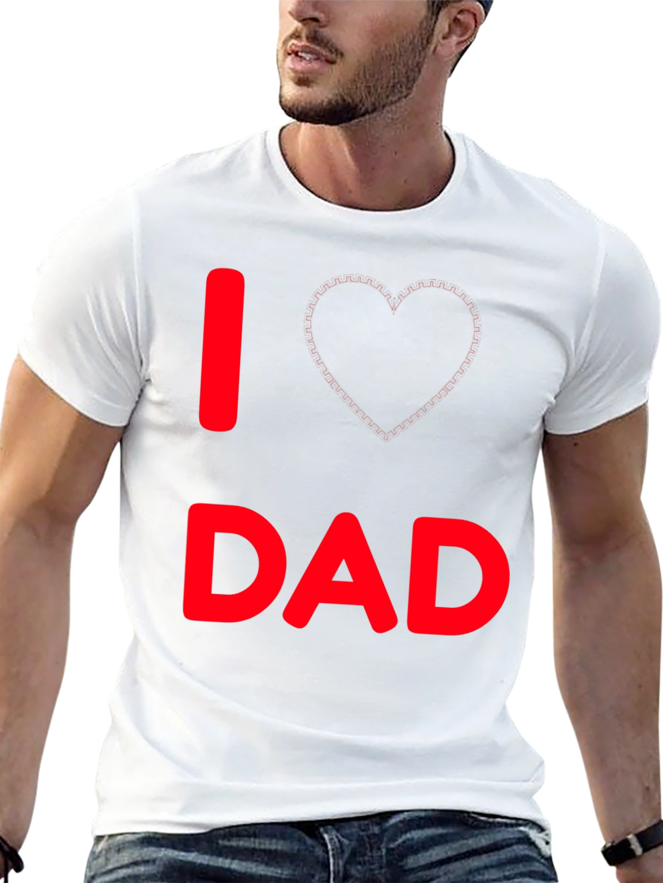 I Love Dad Black T-Shirt