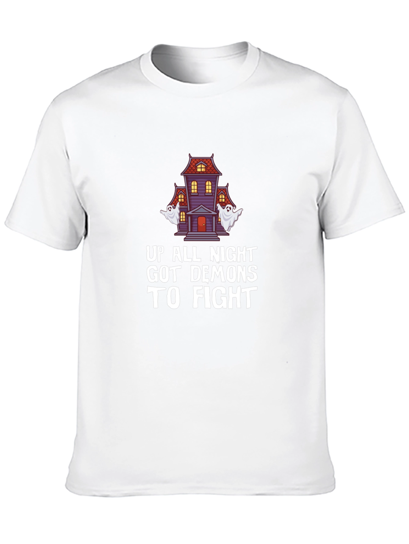 Halloween Up All Night Demons to Fight Graphic T-Shirt